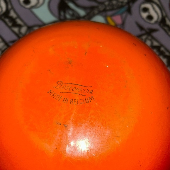 Descoware Belgium Enamel Cast Iron Bean Pot - Picture 5 of 6